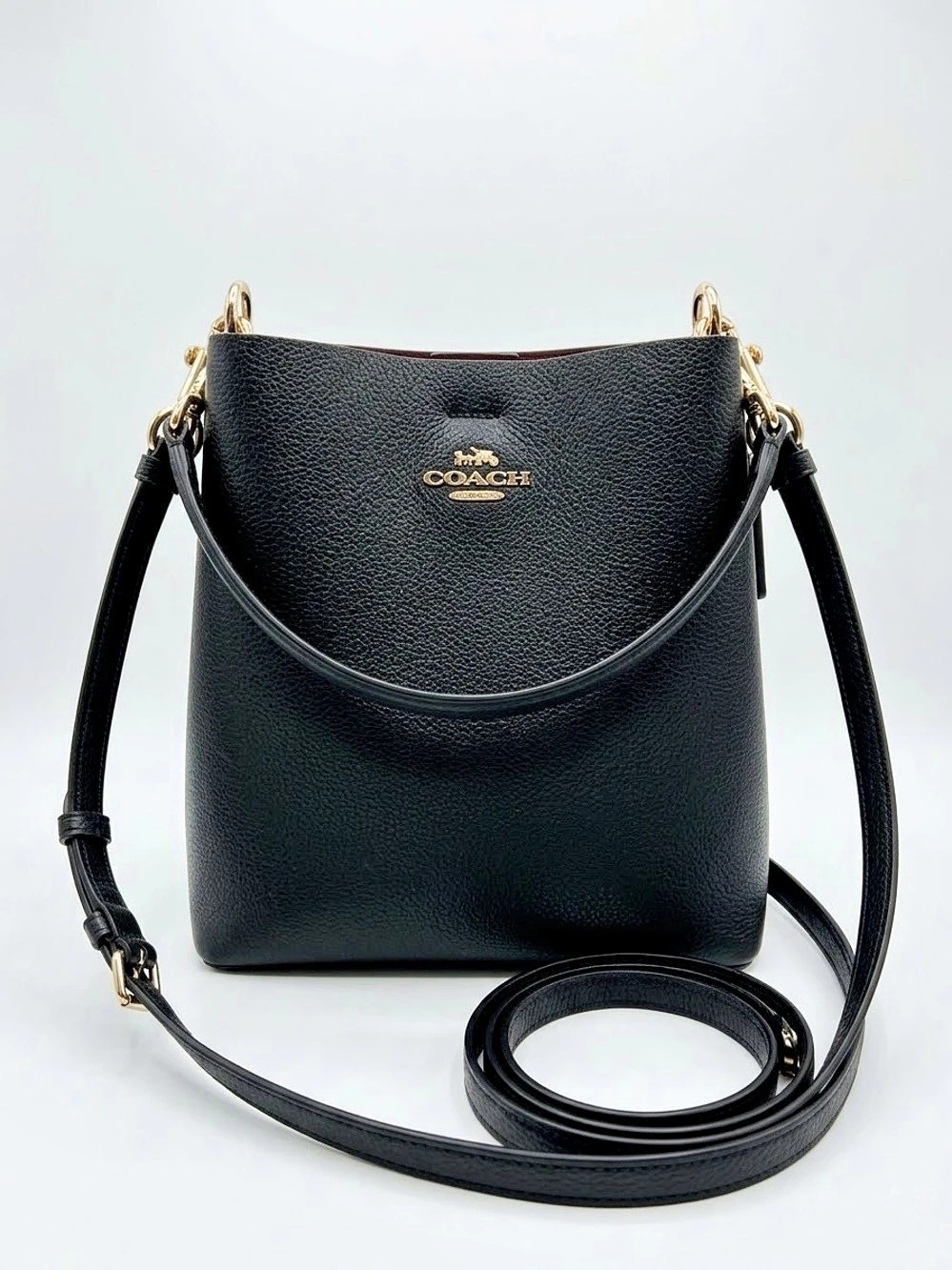 Coach Town Bucket Bag Black Crossbody Bag